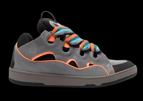 Lanvin Curb Sneaker Grey Orange