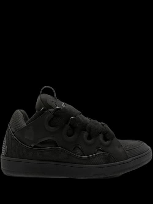 Lanvin Leather Curb Black Black