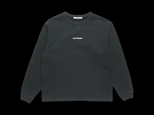 Acne Studios Logo Stamp Sweater Black