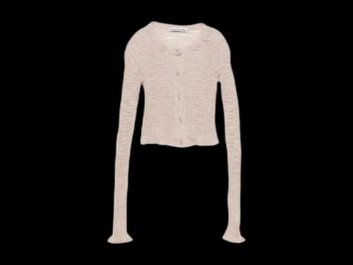 Acne Studios Wide Rib Cardigan Dusty Pink
