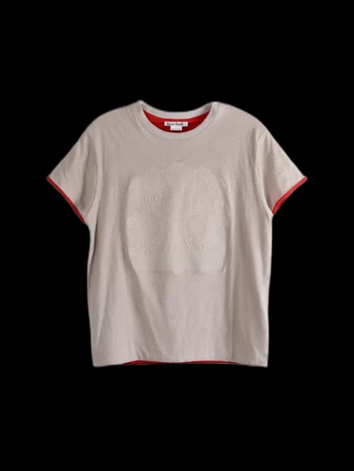 Acne Studios Embossed Logo T-shirt Ambwhitered