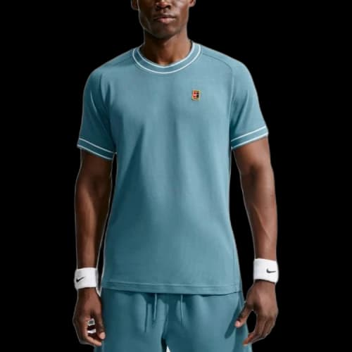 Nike COURT HERITAGE Tennis Tops Men's Smoke Blue Moderate