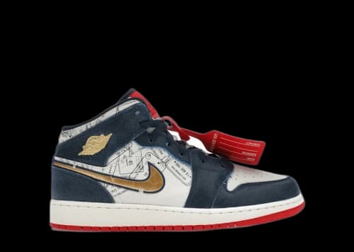 Jordan 1 Mid SE Take Flight Gold Swoosh (GS)