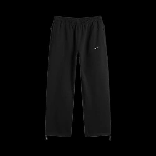 Nike Solo Swoosh Wide Fleece Pant 'Black'