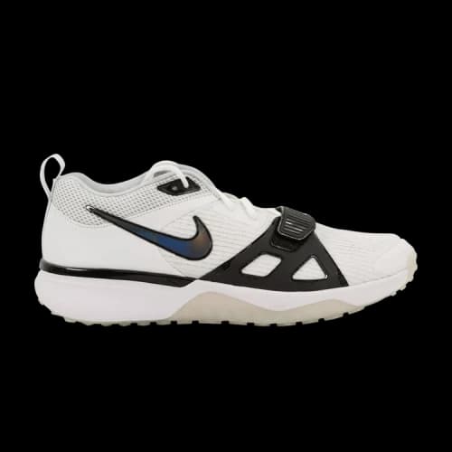 Nike Air Zoom Diamond Elite Turf 'White Iridescent - Black Outlined Swoosh'