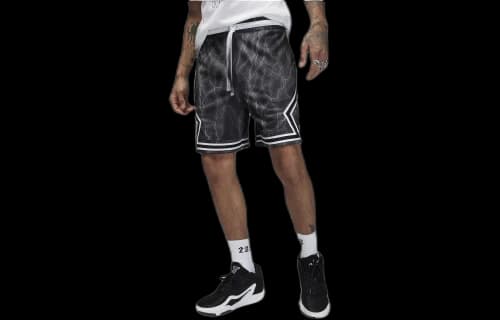 Jordan Sport Diamond Dri-Fit Shorts Black/White/White