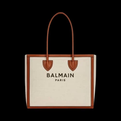 Balmain Army Shopper 42 Logo Tote Bag 'Ivory'
