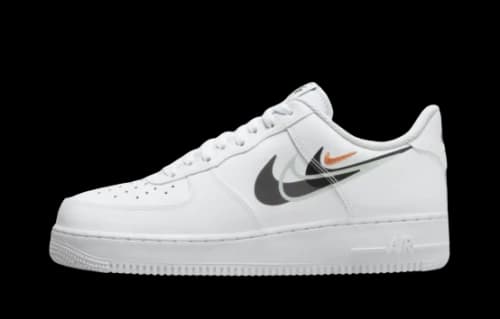Nike Air Force 1 Low '07 Multi Swoosh White Black