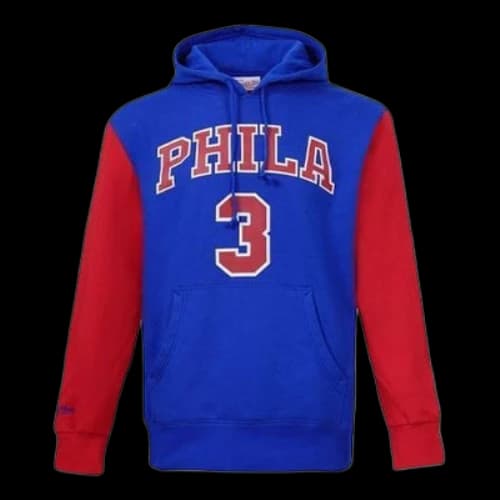 Mitchell & Ness x NBA Philadelphia 76ers Fleece Hoodie 'Allen Iverson 3'