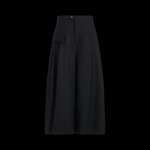 Yohji Yamamoto Wool Gabardine Layered Pants 'Black'