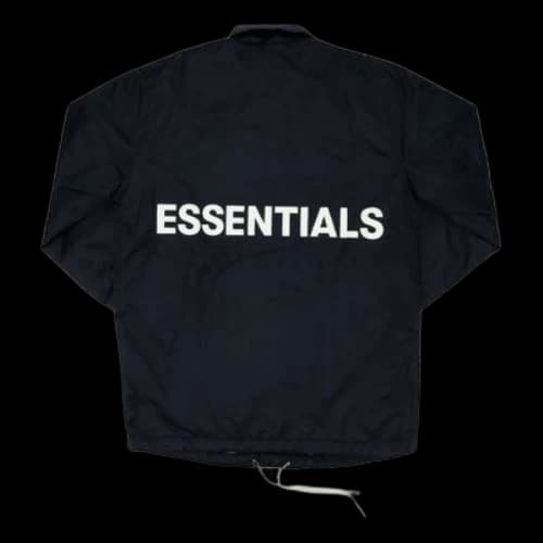 Fear of God Essentials Coach Jacket Black