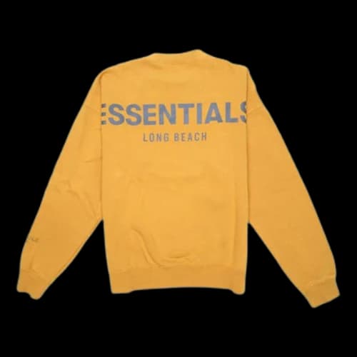 Fear of God Essentials FOG Essentials Long beach 3M Alphabet FW19 Long Sleeves Yellow