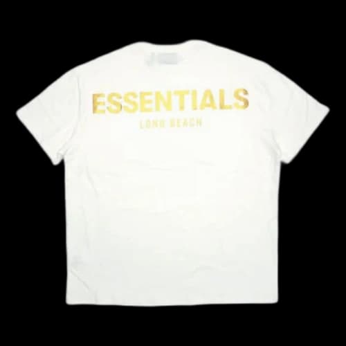 Fear of God Essentials FOG Essentials Long beach Boxy FW19 Short Sleeve White T-Shirt