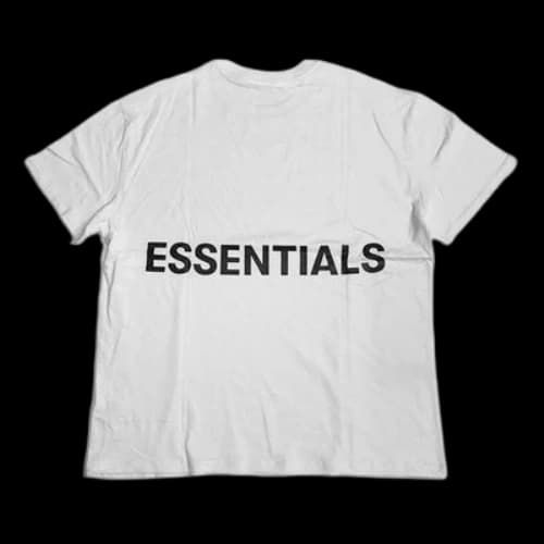 Fear of God Essentials FW19 Boxy Logo White Logo Tee