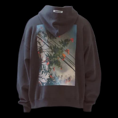 Fear of God Essentials Floral Hoodie 'Black'