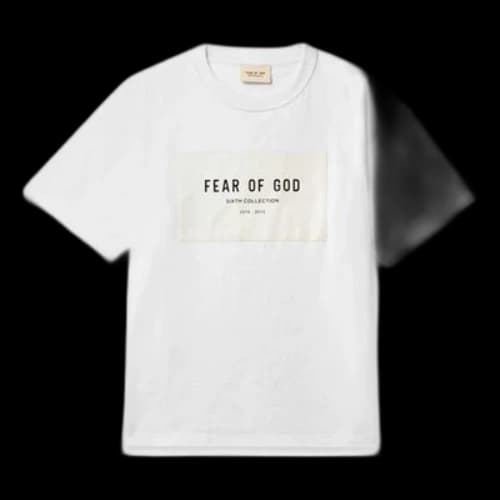 Fear of God Alphabet Logo Printing White