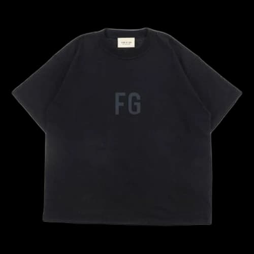 Fear of God Classic FG Colorful Reflective Logo Large Short Sleeve Black