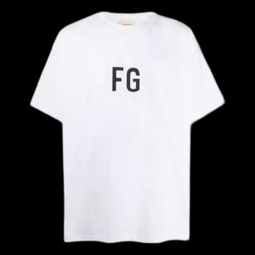 Fear of God Classic FG Colorful Reflective Logo Large Short Sleeve Unisex White