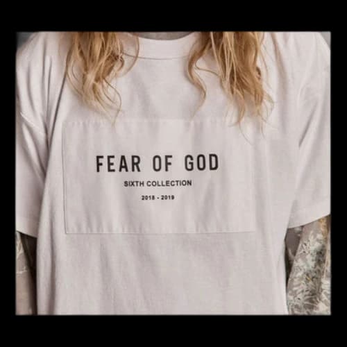 Fear of God Patch Alphabet Logo Unisex Black