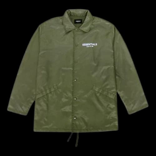 Fear of God Essentials Green Alphabet Printing Loose Jacket Unisex