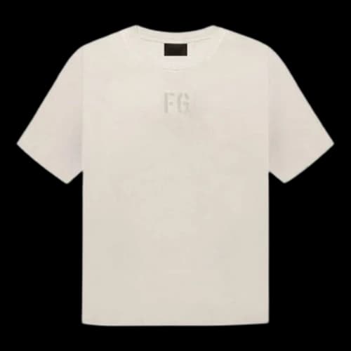 Fear of God the-seventh-collection FG Tee Vintage Concrete White
