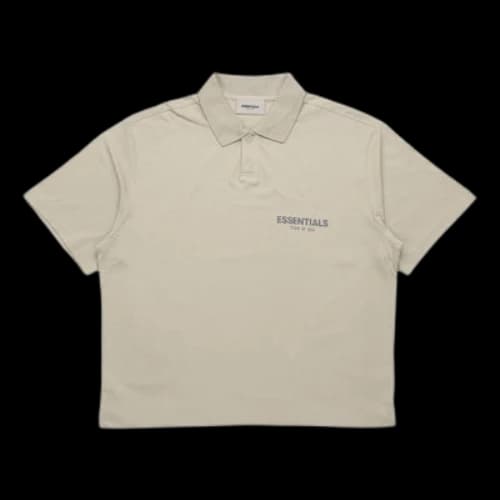 Fear of God Essentials FW20 Logo Polo Shirt 'Olive'