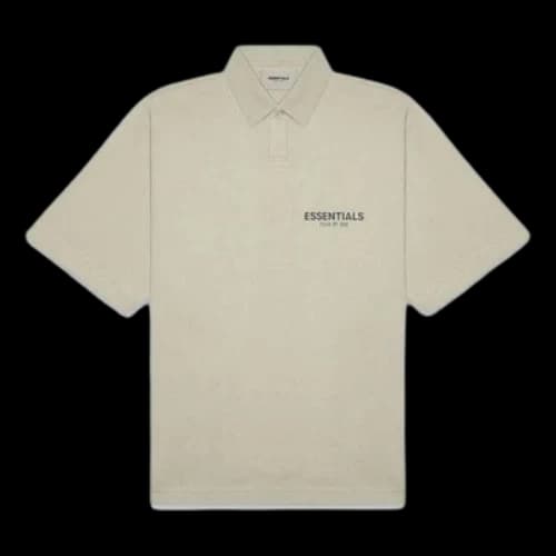 Fear of God Essentials FW20 Logo Polo Shirt 'Moss'