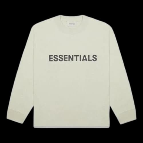 Fear of God Essentials FW20 Long Sleeve Logo Tee 'Sage'