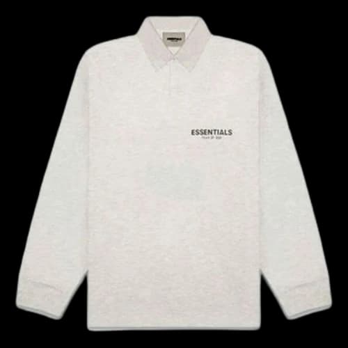 Fear of God Essentials FW20 Long Sleeve Polo Shirt 'Oatmeal'