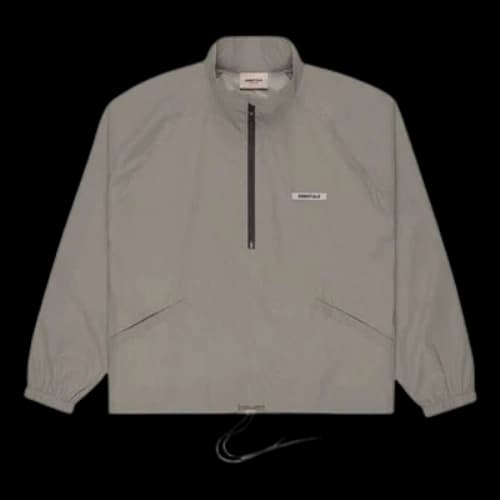 Fear of God Essentials FW20 Half Zip Track Jacket 'Cement'