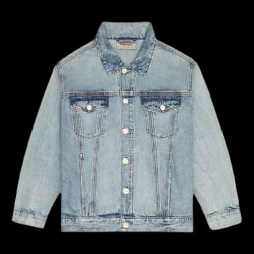 Fear of God Essentials FW20 Light Denim Trucker Jacket 'Indigo'