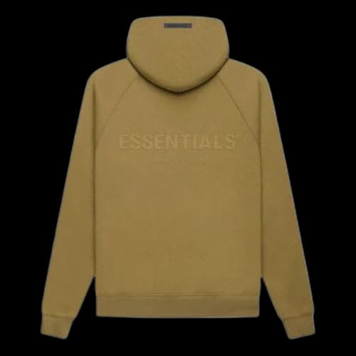 Fear of God Essentials FW21 Pullover Logo Hoodie 'Amber'