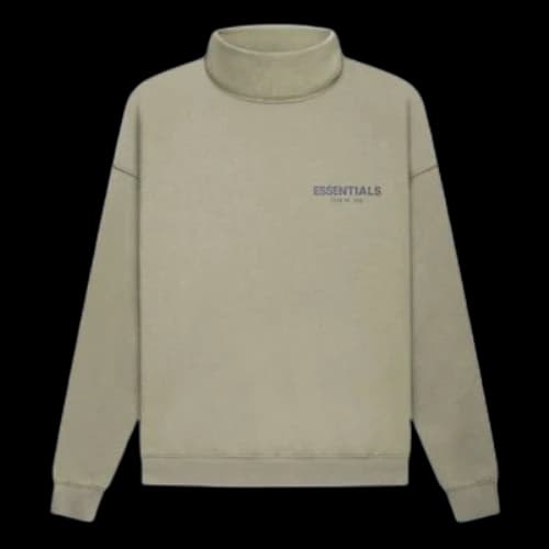 Fear of God Essentials FW21 Pullover Mock Neck Sweatshirt 'Pistachio'