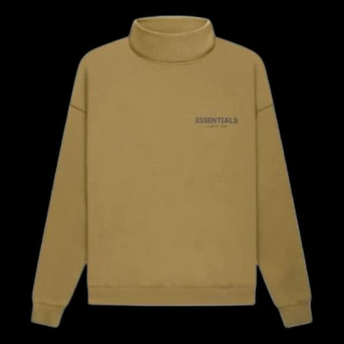 Fear of God Essentials FW21 Pullover Mock Neck Sweatshirt 'Amber'