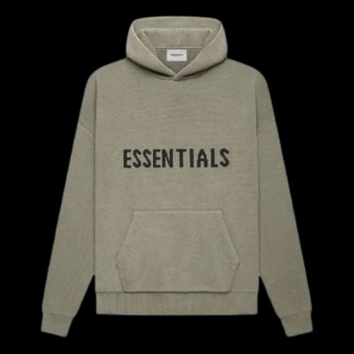 Fear of God Essentials FW21 Knit Hoodie 'Pistachio'