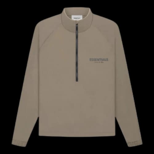 Fear of God Essentials FW21 Half Zip Track Jacket Harvest