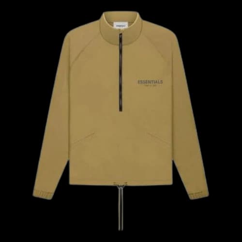 Fear of God Essentials FW21 Half Zip Track Jacket Amber