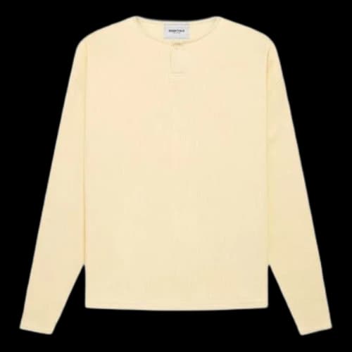 Fear of God Essentials FW21 Thermal Henley L/S Buttercream