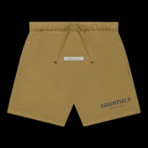 Fear of God Essentials FW21 Logo Sweatshort 'Amber'