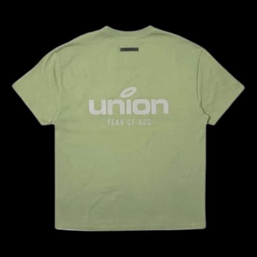 Fear of God Essentials x Union LA FW21 Vintage Tee Army
