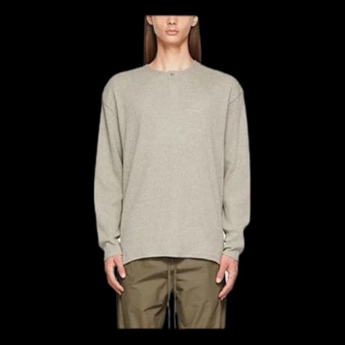 Fear of God Essentials FW21 Thermal Henley Grey