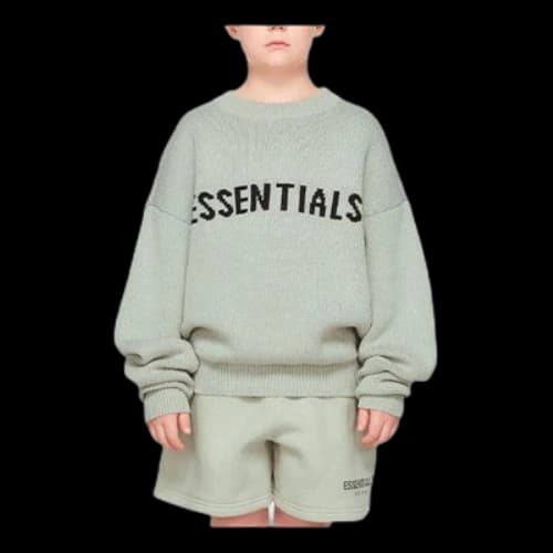 (GS) Fear of God Essentials FW21 Green/Concrete Pullover Sweater
