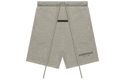 Fear of God Essentials FW21 Sweatshort Dark Heather Oatmeal