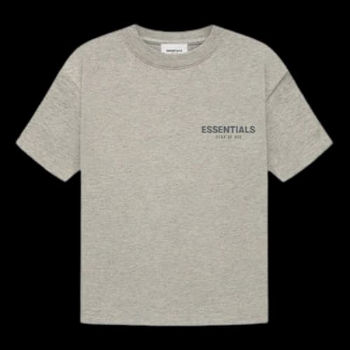 (GS) Fear of God Essentials FW21 Ss Tee Dark Heather Oatmeal