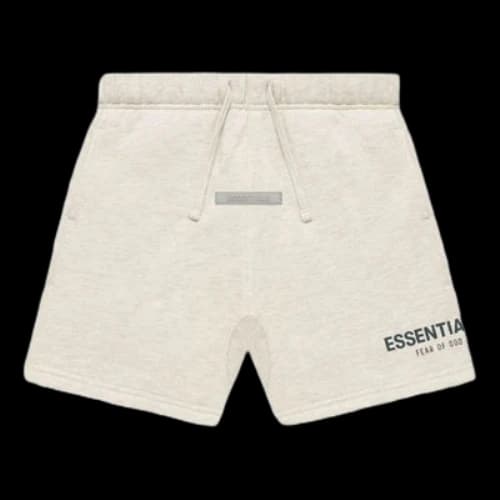 Fear of God Essentials Fw21 Sweatshort 'Light Heather Oatmeal'