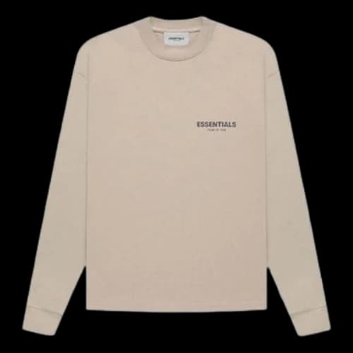 Fear of God Essentials FW21 Long Sleeve T-shirt Tan