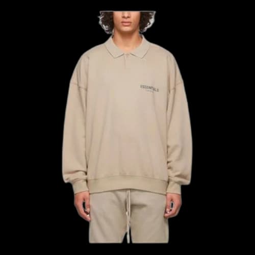 Fear of God Essentials FW21 French Terry Polo Shirt 'Tan'