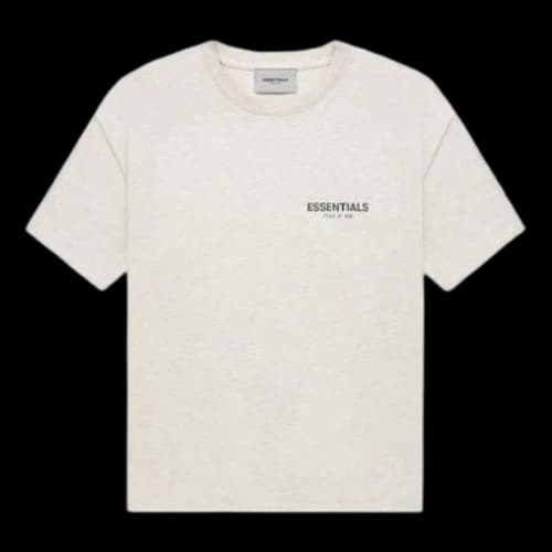 Fear of God Essentials FW21 Tee Light Heather Oatmeal