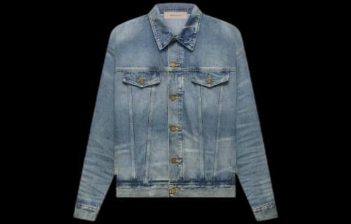 Fear of God Essentials FW22 Denim Trucker Jacket 'Indigo'