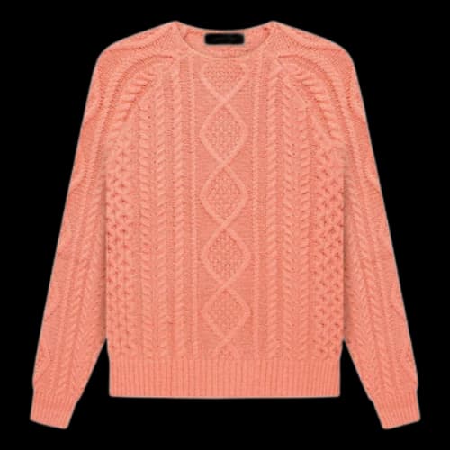Fear of God Essentials FW22 Cable Knit 'coral'